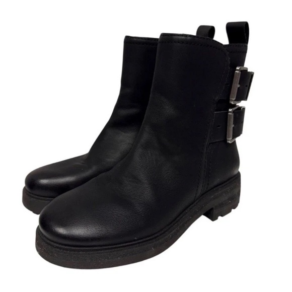 Lucky Brand Moto Boots Black Size 7.5 NEW Candre NWOB - Picture 1 of 9